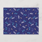 Samen wandelen: Avontuurlijke voetafdruk Silhouet Briefkaart (Voorkant)