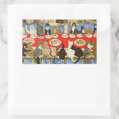 Samen werken 2012 rechthoekige sticker (Tas)