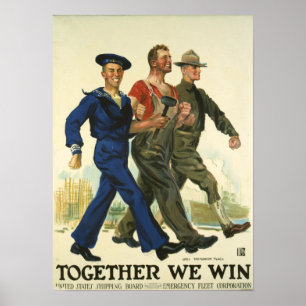 Samen winnen wij poster