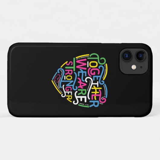 Samen zijn we sterker Case-Mate iPhone case (Achterkant (horizontaal))