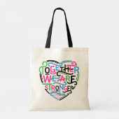 Samen zijn we sterker tote bag (Achterkant)