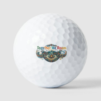 Samen Zwerven Wij – Avontuur Wacht T-Shirt Golfballen