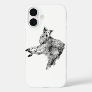Samengesteld in Beweging – Silken Windhound iPhone 16 Hoesje