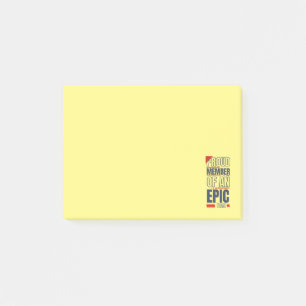 Samengesteld lid van een EPIC Team Work Kantoor Po Post-it® Notes