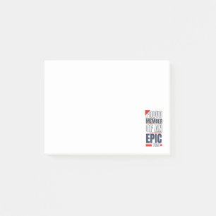 Samengesteld lid van een EPIC Team Work Kantoor Post-it® Notes