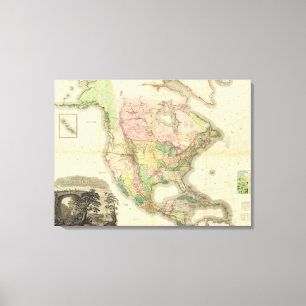Samengesteld Noord-Amerika Canvas Afdruk