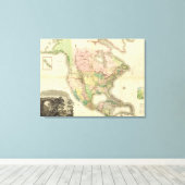 Samengesteld Noord-Amerika Canvas Afdruk (Insitu (Houten vloer))