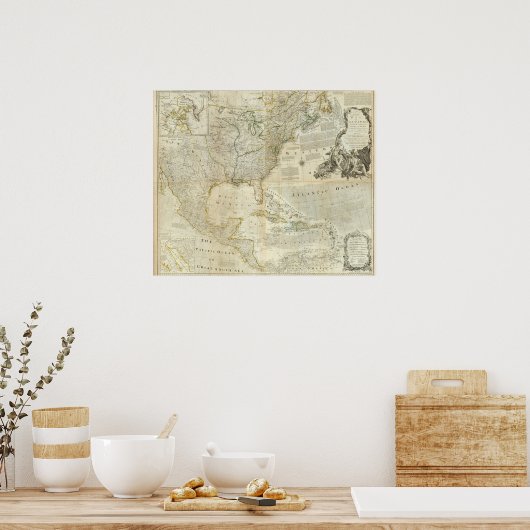 Samengesteld Noord-Amerika Poster (Keuken)