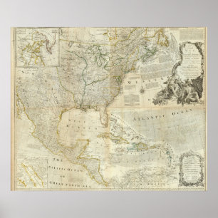 Samengesteld Noord-Amerika Poster