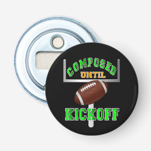 Samengesteld tot Football Kickoff Button Flesopener
