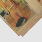 Samengesteld Violins Instrument Onderdelen collage Tissuepapier (Detail)