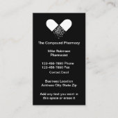 Samengestelde apotheek apotheker Visitekaartjes (Voorkant)