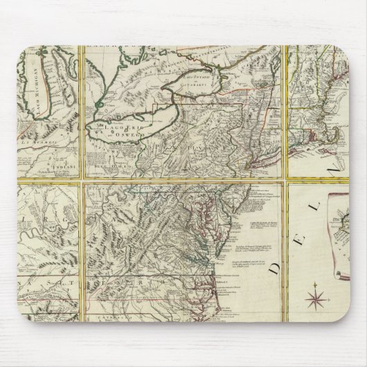 Samengestelde kaart van de Verenigde Staten Muismat (Voorkant)