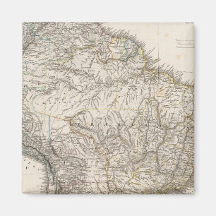 Samengestelde kaart van Zuid-Amerika Magneet