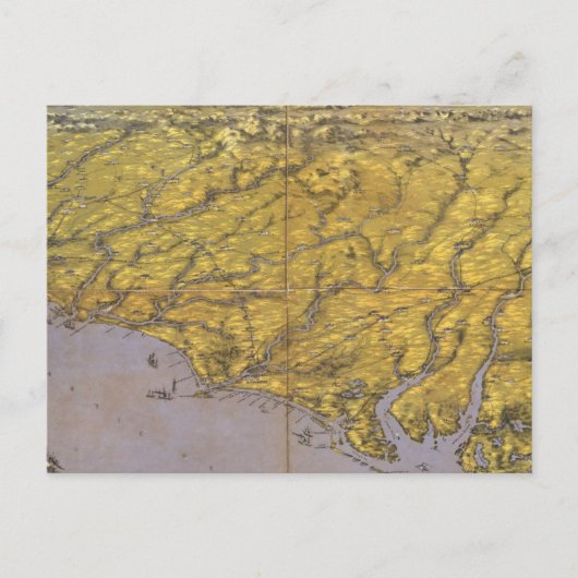 Samengestelde panorama van de zetel van de oorlog briefkaart (Voorkant)