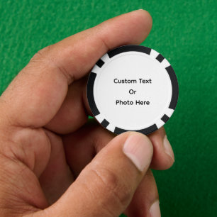 Samengestelde pokerfiches, rode gestreepte rand poker chips