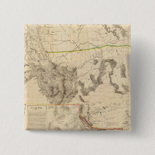 Samengestelde Westerne Verenigde Staten Vierkante Button 5,1 Cm