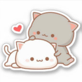 Samenhorigheid kawaii sticker (Voorkant)