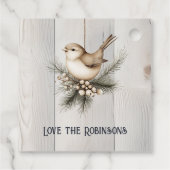 Samenhorigheid opnieuw voorgesteld - Gezellig kers Bedankjes Labels (Achterkant)