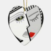 Samenkomen (gepersonaliseerd Ornament) Keramisch Ornament (Links)