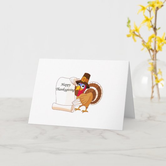 SAMENKOMEN MET FAMILIE EN VRIENDEN THANKSGIVING KAART (Gele Bloem)