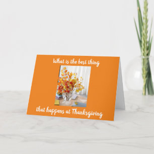 SAMENKOMEN MET FAMILIE & VRIENDEN THANKSGIVING KAART