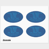 Samenkomen Ovale Sticker (Vel)