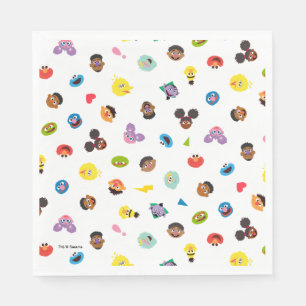 Samenkomend gevat patroon servet