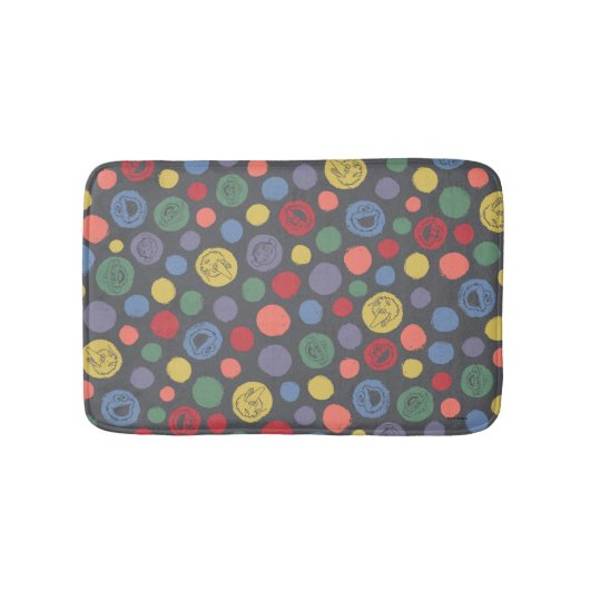 Samenkomend pogether Polka Dot Pattern Badmat (Voorkant)