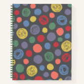 Samenkomend pogether Polka Dot Pattern Notitieboek (Voorkant)
