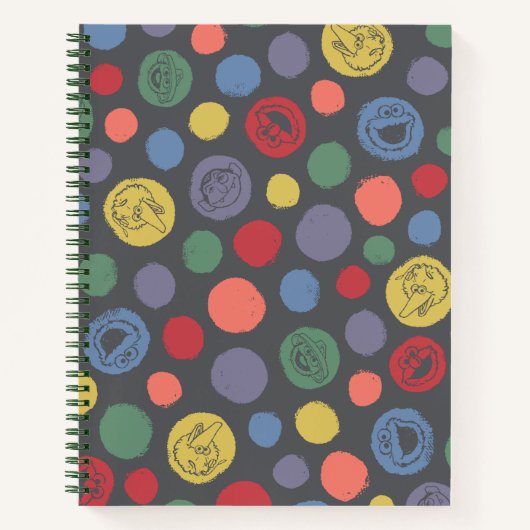 Samenkomend pogether Polka Dot Pattern Notitieboek (Voorkant)