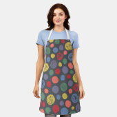 Samenkomend pogether Polka Dot Pattern Schort (Gedragen)