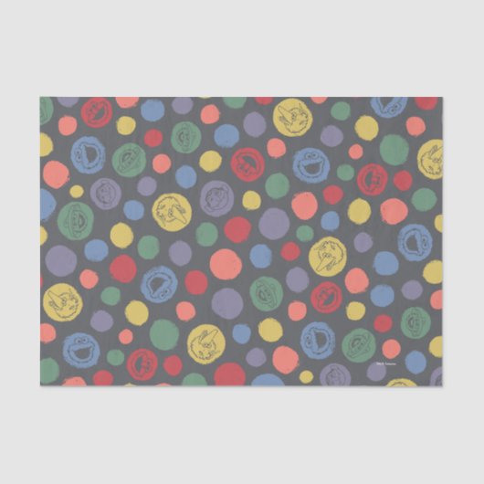 Samenkomend pogether Polka Dot Pattern Tissuepapier (Voorkant)