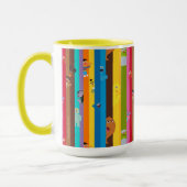 Samenkomend stripe-patroon mok (Links)