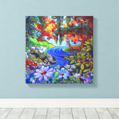 Samenleven canvas afdruk (Insitu (Houten vloer))