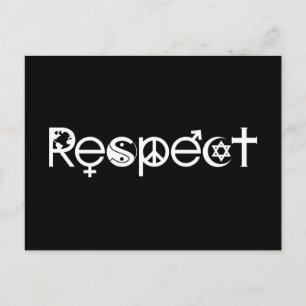 Samenleven met respect - Vrede Vriendelijkheid & T Briefkaart