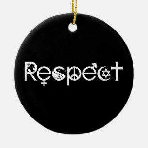 Samenleven met respect - Vrede Vriendelijkheid & T Keramisch Ornament