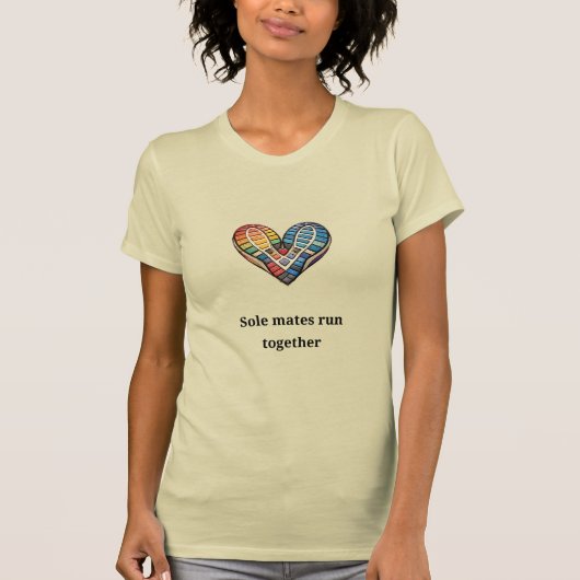 Samenlopers lopen samen t-shirt (Voorkant)
