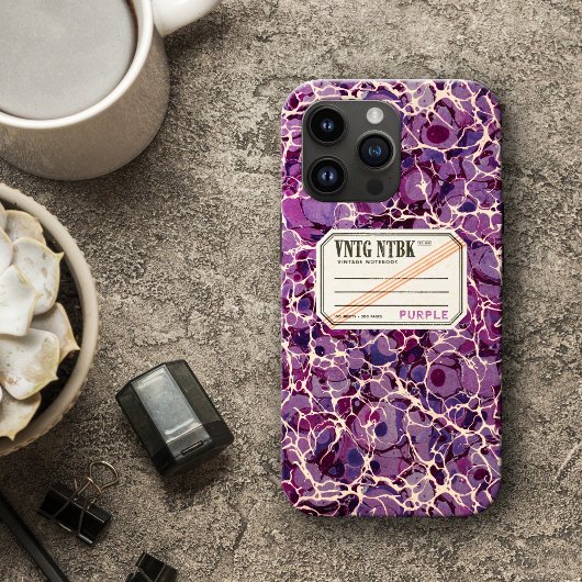  samenstellend boek Paarse VNTG Case-Mate iPhone Case