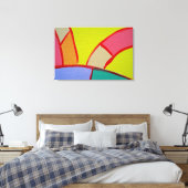 Samenstelling #11A door Michael Moffa Canvas Afdruk (Insitu (Slaapkamer))