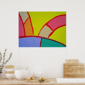 Samenstelling #11A door Michael Moffa Poster (Keuken)