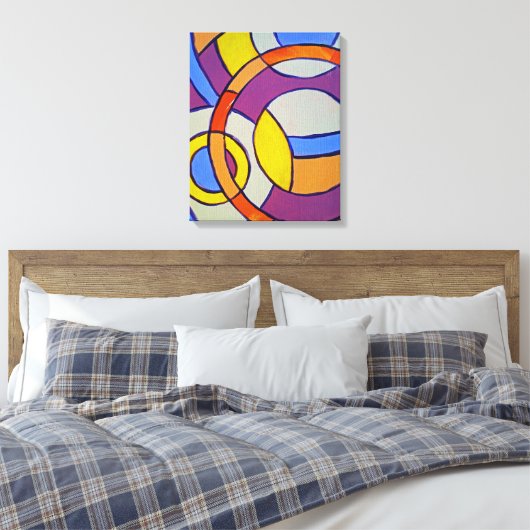 Samenstelling #14 door Michael Moffa Canvas Afdruk (Insitu (Slaapkamer))