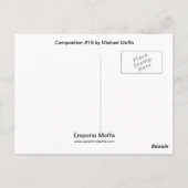 Samenstelling #15 door Michael Moffa Briefkaart (Achterkant)