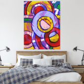 Samenstelling #19 door Michael Moffa Canvas Afdruk (Insitu (Slaapkamer))