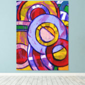 Samenstelling #19 door Michael Moffa Canvas Afdruk (Insitu (Houten vloer))