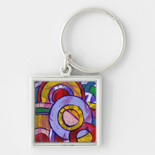 Samenstelling #19 door Michael Moffa Sleutelhanger (Voorkant)