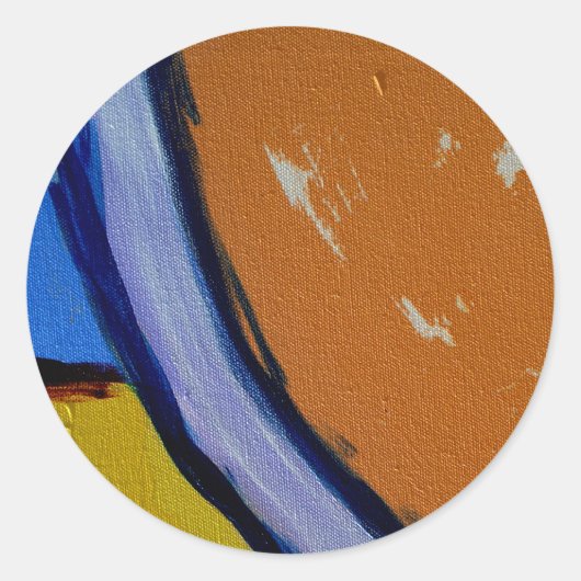 Samenstelling #1A door Michael Moffa Ronde Sticker (Voorkant)