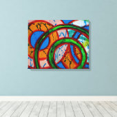 Samenstelling #20 door Michael Moffa Canvas Afdruk (Insitu (Houten vloer))