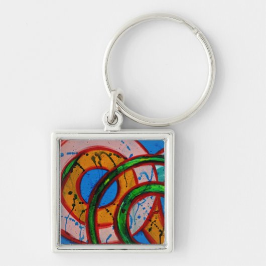 Samenstelling #20 door Michael Moffa Sleutelhanger (Voorkant)
