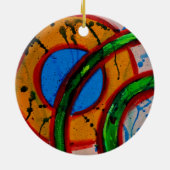 Samenstelling #20A door Michael Moffa Keramisch Ornament (Achterkant)